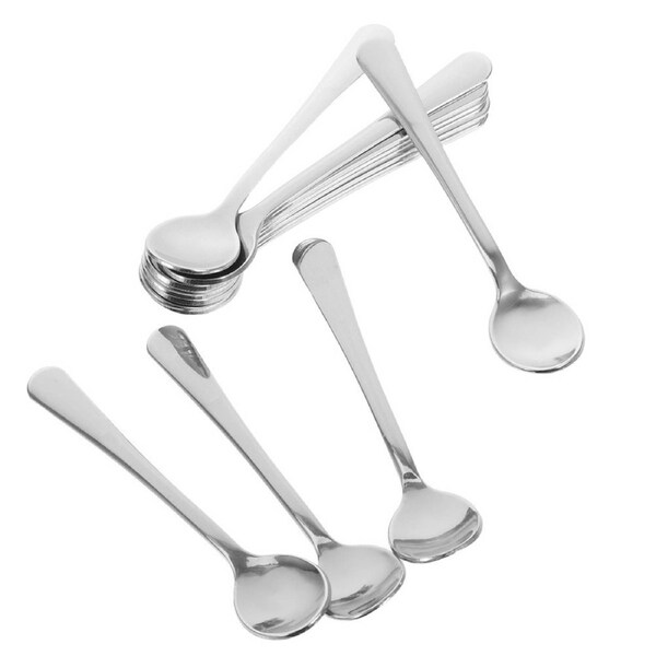 12 Pcs 304 Stainless Steel Coffee Espresso Spoons Mini Teaspoons For Sugar Tea