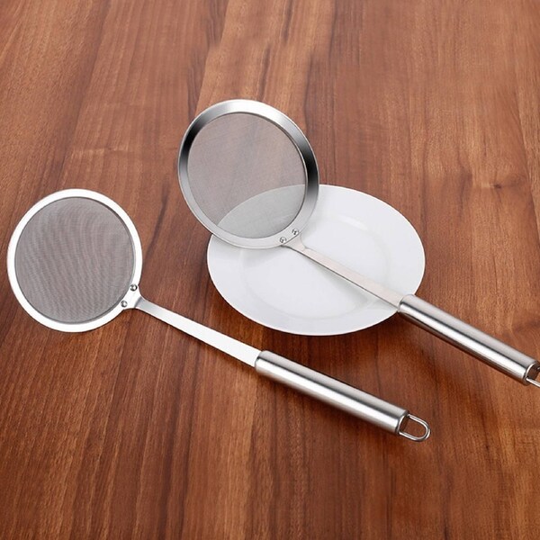 3pcs Stainless Steel Skimmer Spoon Mesh Ladle for Kitchen Hot Pot Use