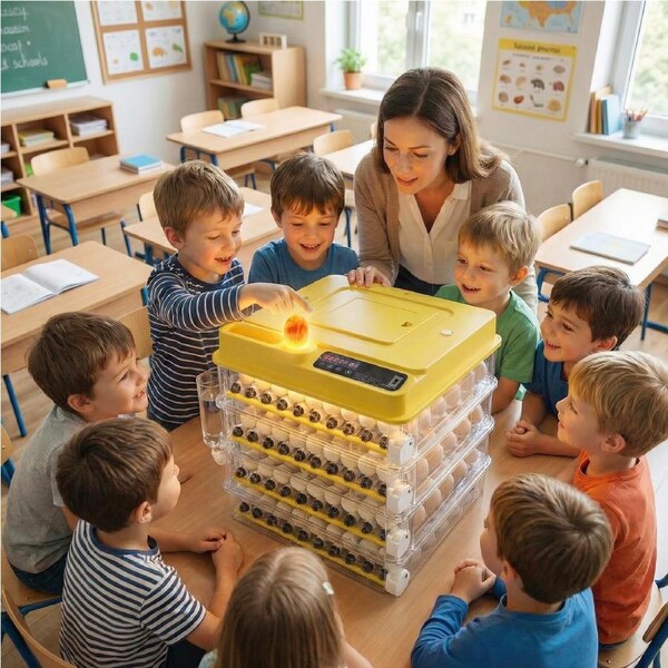 Advwin 288 Eggs Incubator Automatic Four-Layer Hatching Machine with Auto Turner Water Adding LED Candler