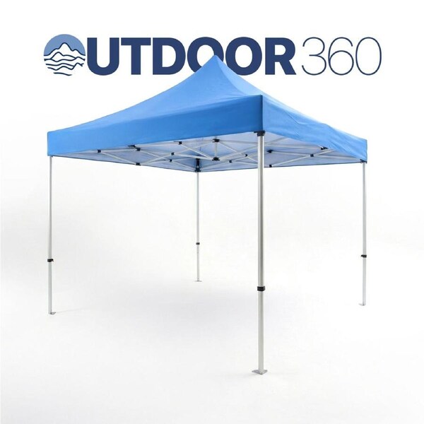 Outdoor360 3x3m Pop-Up Canopy Tent - Rust-Free Steel Frame - Outdoor Gazebo for Parties & Camping