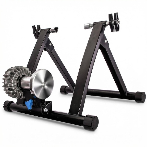 FitnessLab Fluid Bike Trainer Stand - Indoor Bicycle Exercise Stand 26-28" & 700C Wheels