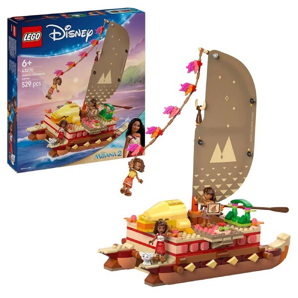 LEGO Disney Moana?s Adventure Canoe Fantasy Toy Model Kit 43270