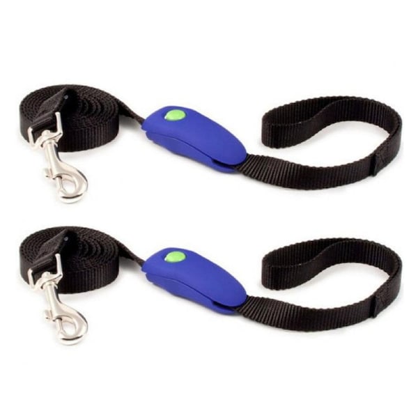 PetSafe Clicker Trainer Dog Click Training Walk Leash / Lead - 2 Pack