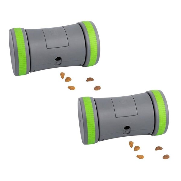 PetSafe Kibble Chase Motorised Roaming Dog Treat Dispenser Toy - 2 Pack