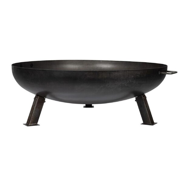Glow Pittsburgh Fire Pit 103cm Heavy Duty Steel Outdoor Fire Bowl with Legs