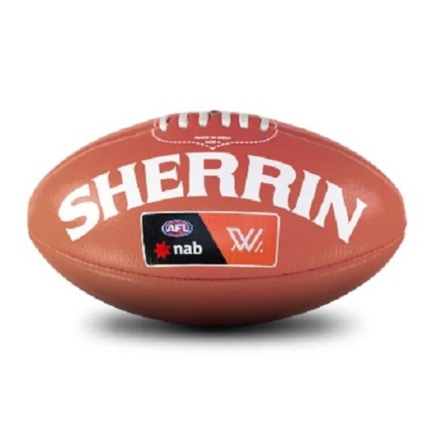 AFLW Sherrin Training Ball - Coral - Size 4