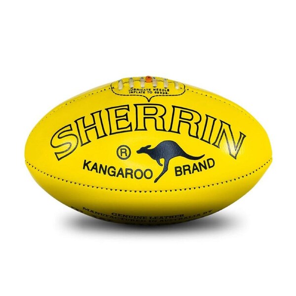 Sherrin Kangaroo Brand Poly Yellow Size 4