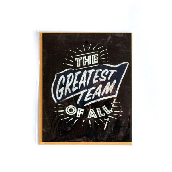 Geelong Cats AFL TYPO Chalk Design Greeting Card