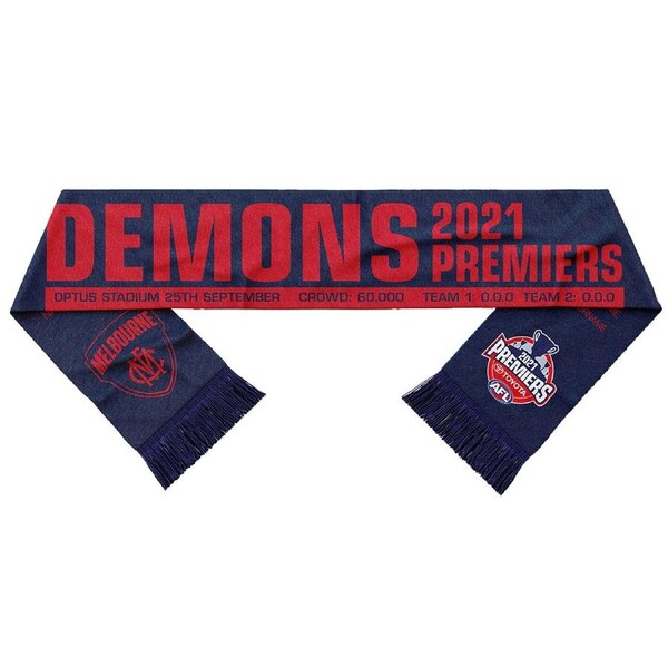 Melbourne Demons AFL 2021 Supporter Premiership Scarf