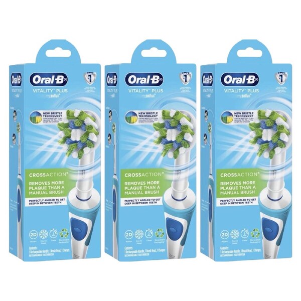Oral-B Vitality CrossAction Electric Toothbrush 3 Pack