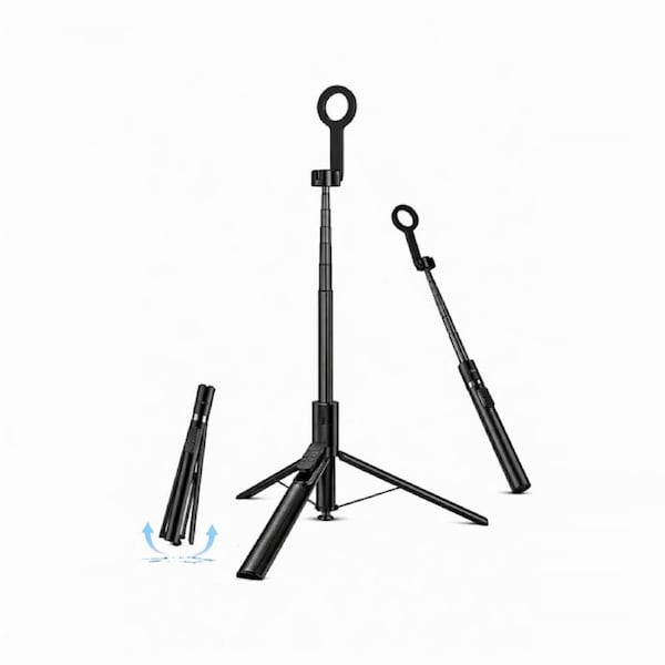 Zlos PS14 Auto-open 180cm Tall Tripod Magnetic Selfie Stick With Bluetooth Remote