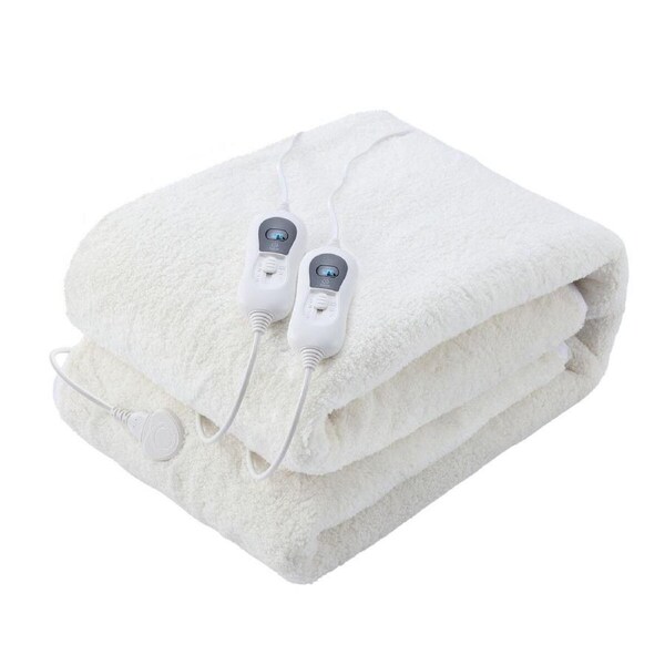 Electric Heated Blanket, Fitted Mattress Pad Underblanket, King Size Washable Bed Warmer, 203x182cm