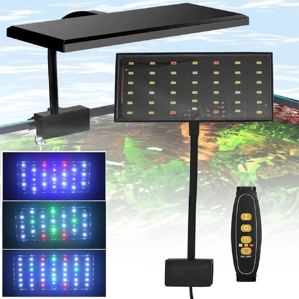 Aquarium Light Clip-On LED Lighting Full Spectrum Aqua Plant Fish Tank Bar Lamp