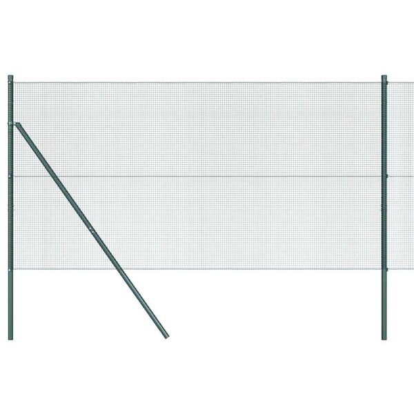 Fence Post Green 25 x 1 m (12 x 12 mm mesh) Steel vidaXL