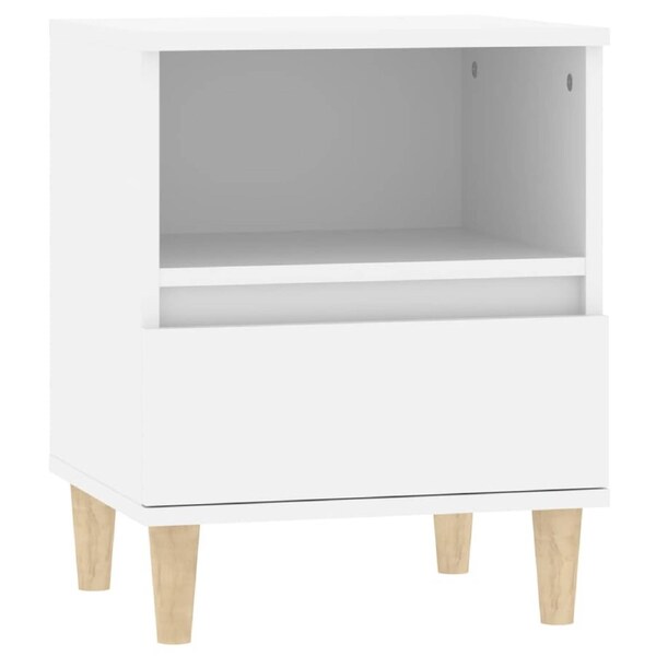 Bedside Cabinet White 40x35x50 cm vidaXL