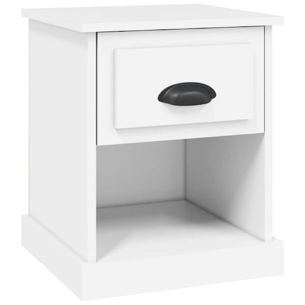Bedside Cabinet White 39x39x47.5 cm Engineered Wood vidaXL