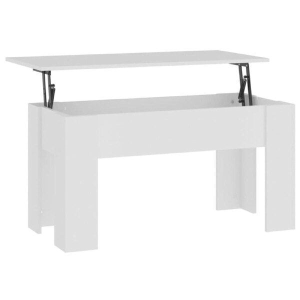 Coffee Table White 101x49x52 cm Engineered Wood vidaXL