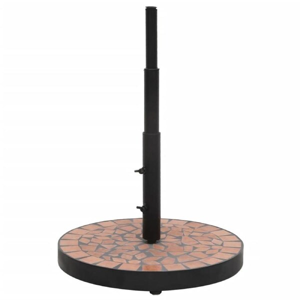 Parasol Base Terracotta Round 12 kg vidaXL