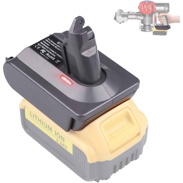Battery Adapter for Dyson V6 Series Convert for Dewalt Converter
