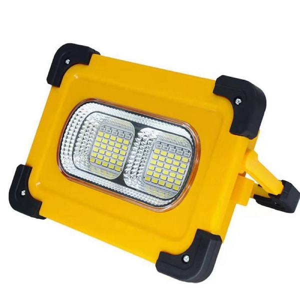 Solar COB LED Work Light Camping Tent Torch Flood Lamp