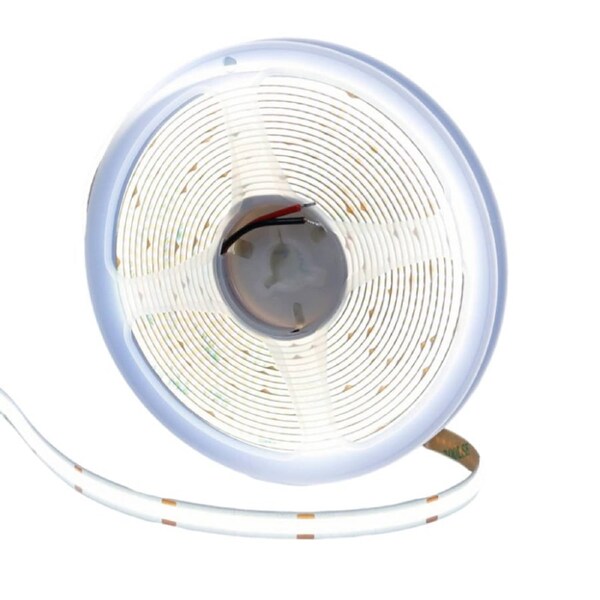 24V COB Cool White 5M LED Strip Light 6500K 1600LEDs 5500LM