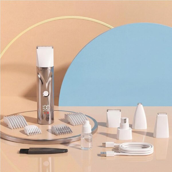 Advwin Pet Waterproof Electric Clipper for Dog & Cat Grooming Trimmer Shaver Kit