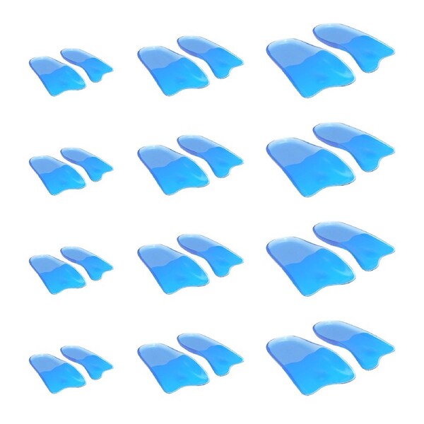 BIBAL INSOLE 4X Half Insoles Gel Arch Support Foot Pad - S/M/L Combo
