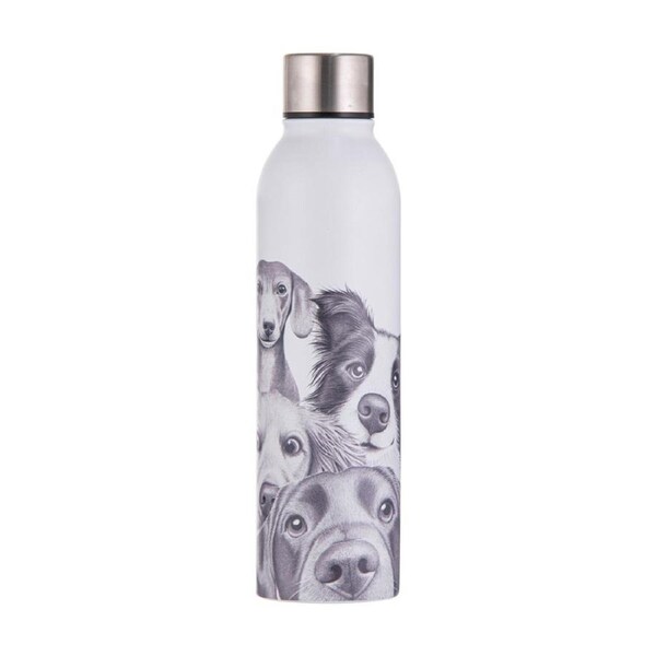 Ashdene Peeking Pups Stainless Steel Insulated Drink Bottle Animal Art