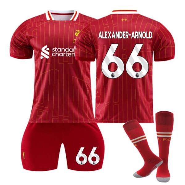 Nevenka ALEXANDER-ARNOLD #66 Liverpool Club Home Jersey Soccer Jersey Kit Football T-shirt Set for Adult Kids L