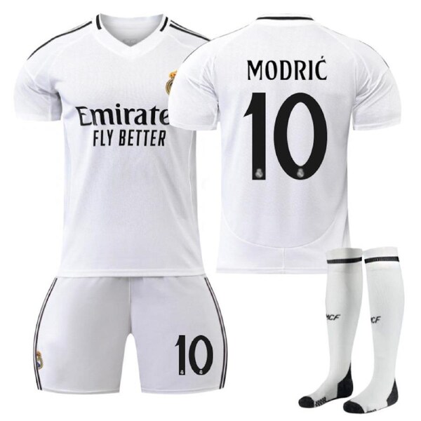 Nevenka MODRIC #10 Real Madrid Club Home Jersey Soccer Jersey Kit Football T-shirt Set for Adult Kids 20