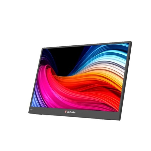Verbatim Portable Monitor HD 1080p Light Computer Laptop 15.6" Screen Black