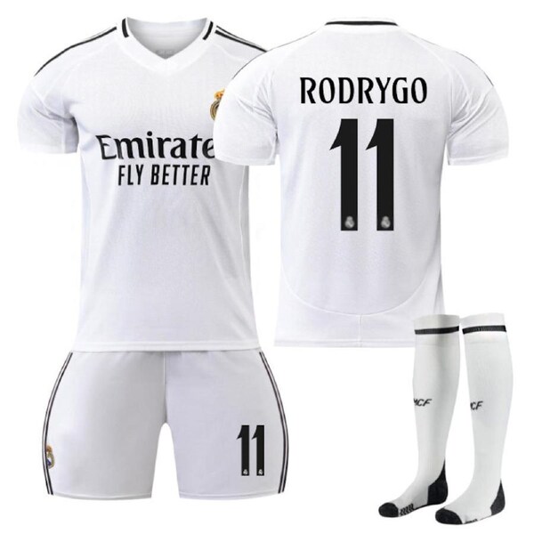 Nevenka RODRYGO #11 Real Madrid Club Home Jersey Soccer Jersey Kit Football T-shirt Set for Adult Kids 22