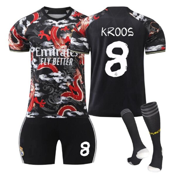 Nevenka KROOS #8 Dragon Pattern Commemorative Edition Soccer Jersey Kit Football Set for Adult Kids 30