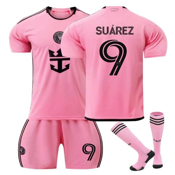 Nevenka SUAREZ #9 Miami Club Home Soccer Jersey Kit Football T-shirt Set for Adult Kids 30