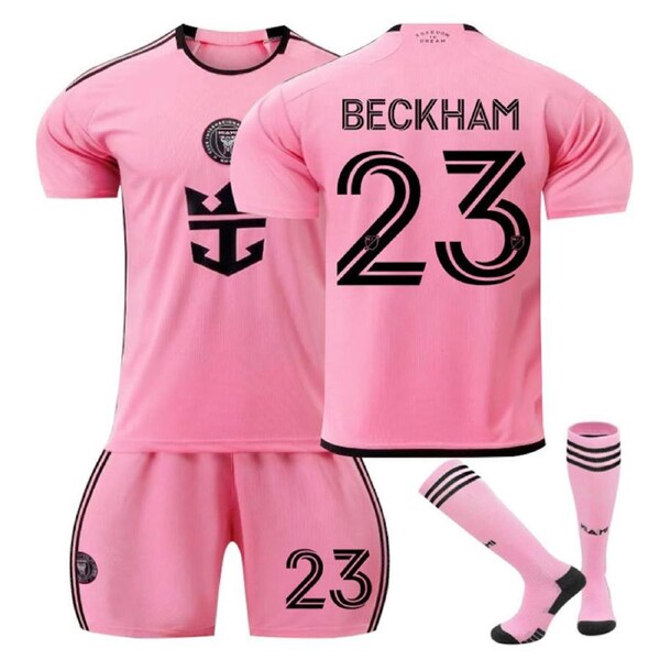 Nevenka BECKHAM #23 Miami Club Home Soccer Jersey Kit Football T-shirt Set for Adult Kids 22