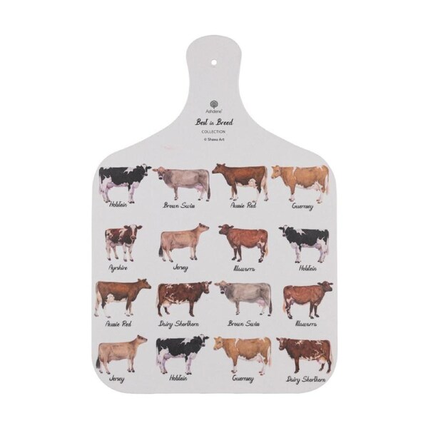 Ashdene Best In Breed Serving Board Platter Serveware Dairy Cow Animal Art