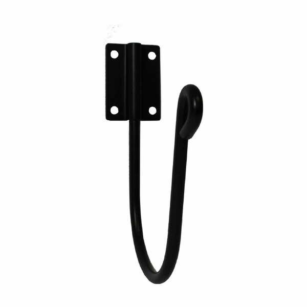 Rapid Heritage Wall Mount Hose Hook Powder Coated Steel 30m - Black