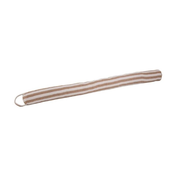Ladelle Mossman Stripe Coastal Weather Draught Excluder W/ Handle Latte