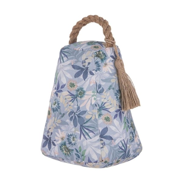 Ladelle Mossman Pattern Weighted Door Stop W/ Handle & Braided Tassel Floral
