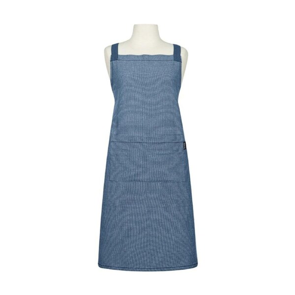 Eco Ladelle Cotton Adjustable Durable Kitchen Apron Accessory Blue