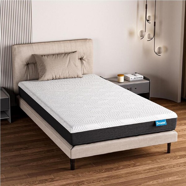 DreamZ Mattress 20cm Gel Memory Foam Medium Firm All Sizes Single/190cm x 90cm x 20cm