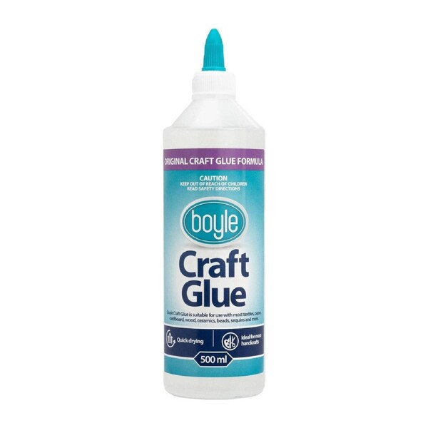 Boyle Adhesive Craft Glue Dries Clear 500ml