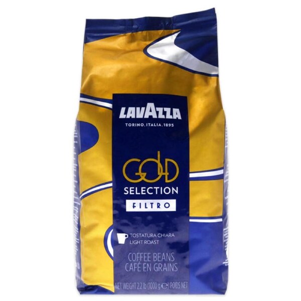 Gold Selection Filtro Light Roast Coffee Beans by Lavazza for Unisex - 35.2 oz Coffee 35.2 oz