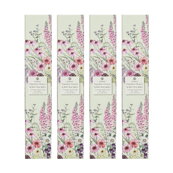 4x 6pc Ashdene Garden Grace Scented Fragrance Drawer Liner Lily Of The Valley