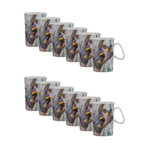 12x Ashdene Aus Small Birds Drinking Mug Cup Goulidian Finch Animal Photography