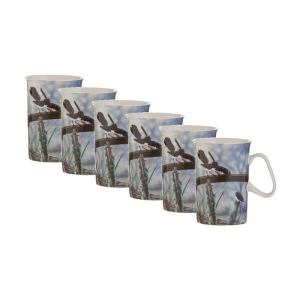 6x Ashdene Aus Small Birds Drinking Mug Cup Wagtail Animal Photography