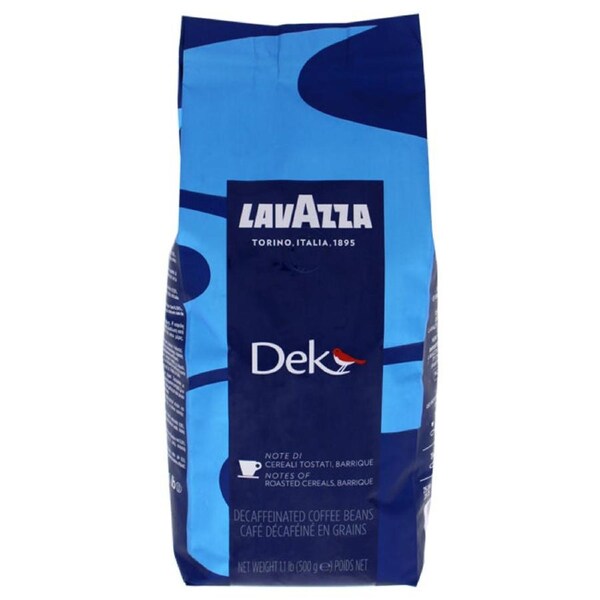 Dek Espresso Decaffeinated Roast Whole Bean Coffee by Lavazza for Unisex - 17.6 oz Coffee 17.6 oz