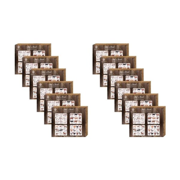 12x 4pc Ashdene Best In Breed Assorted Coaster Serveware Set Animal Art