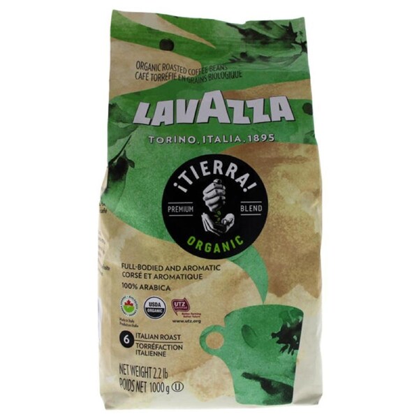 Tierra Organic Roast Whole Bean Coffee by Lavazza for Unisex - 35.2 oz Coffee 35.2 oz