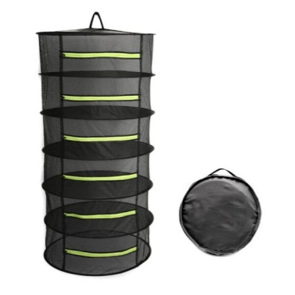 6 Tier Drying NET Large Shelf Hydroponic Hanging Grow Herb Plant Dry Rack